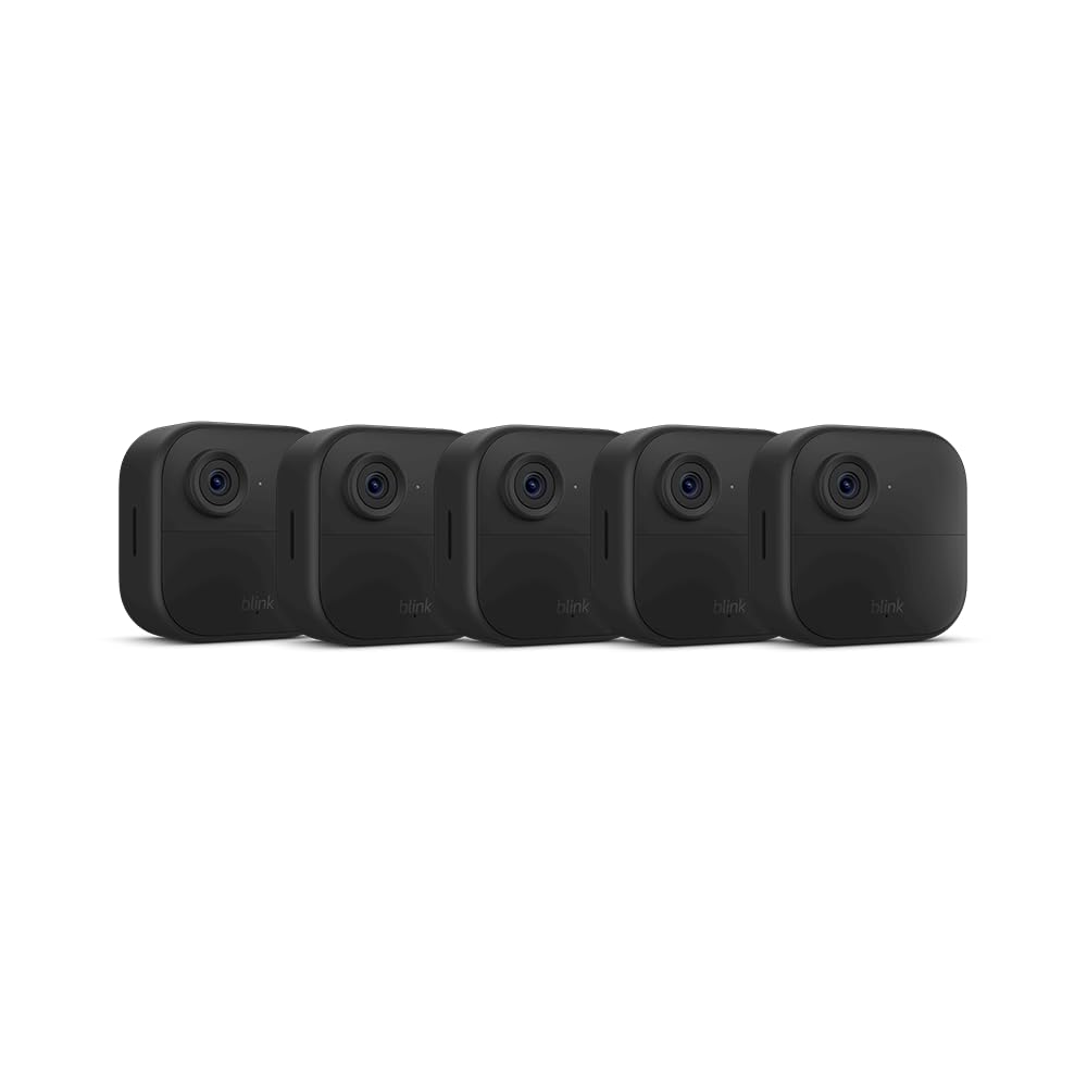 Blink Outdoor 4 camera system packaging ready for quick installation and home protection.
