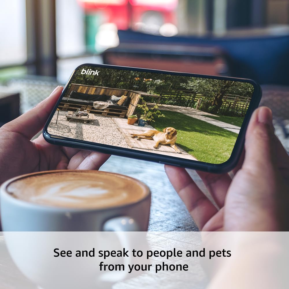 Blink Outdoor 4 live view on mobile enables quick checks.