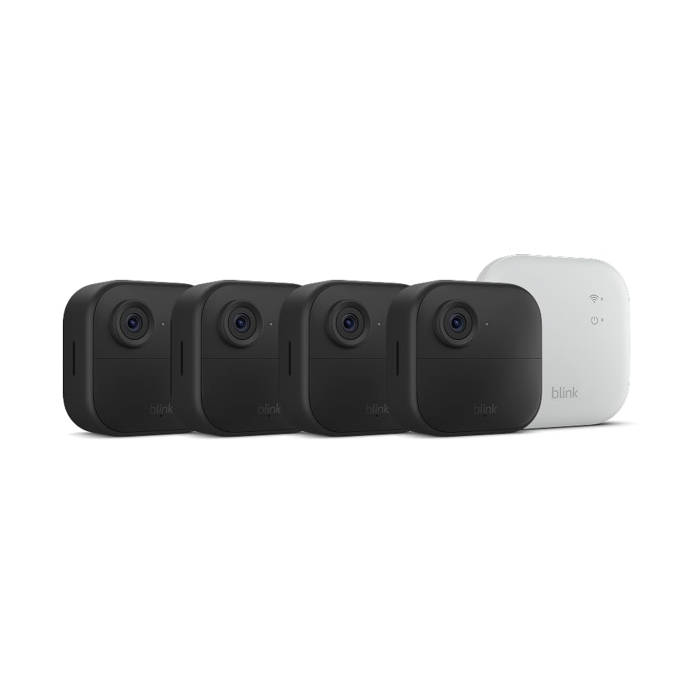 Blink Outdoor 4 XR camera mounted on wall for wide surveillance coverage