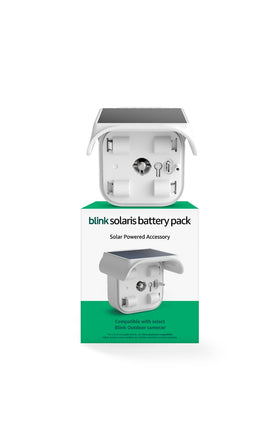 Blink Solaris front view showing compact panel and easy install benefit