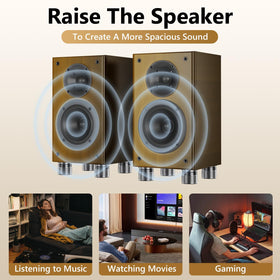 Blissfuhue subwoofer stability minimizes movement during playback.
