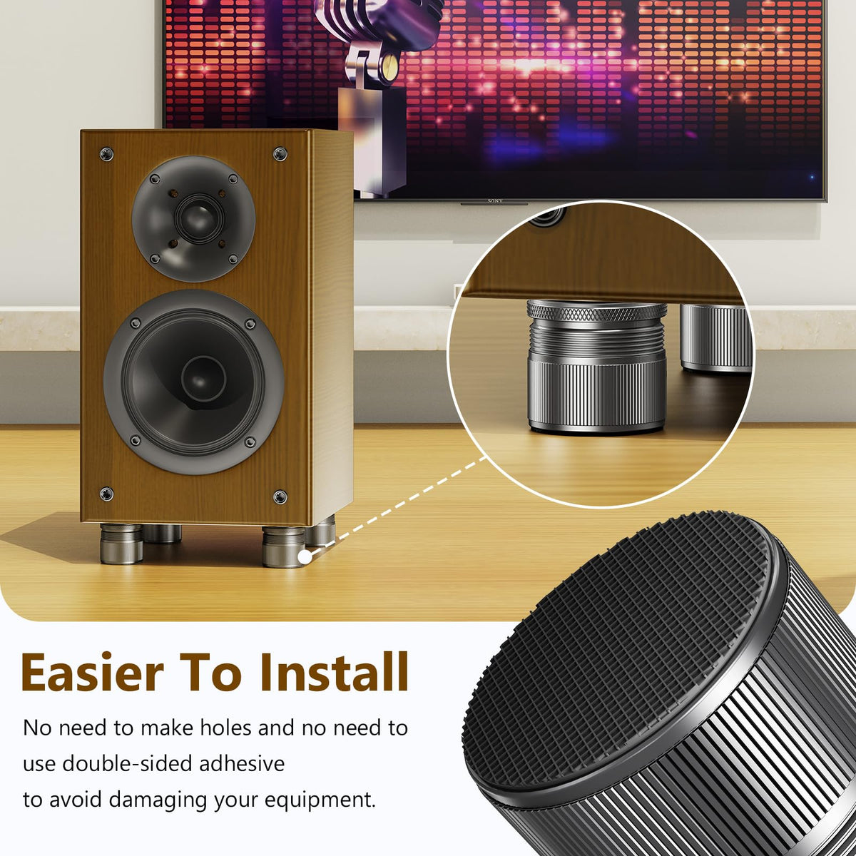 Blissfuhue turntable stabilizer improves tracking and balance.