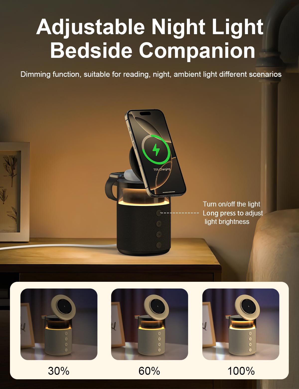 BLKE Max ergonomic 75-degree bracket reduces neck strain during use