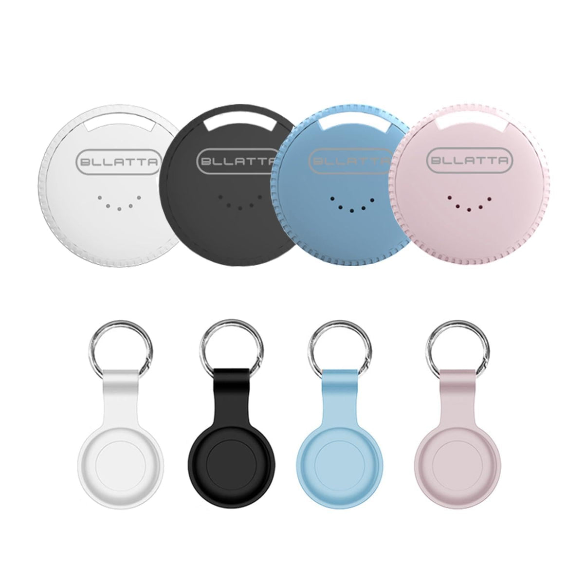 Bllatta Android air tracker in round shape with four colors for easy identification