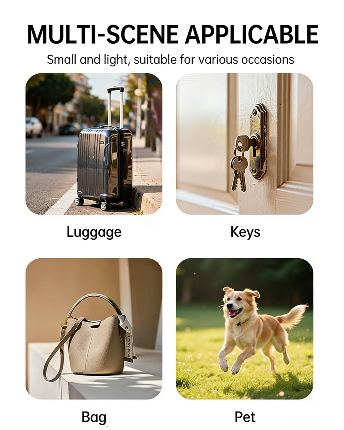 Bllatta tracker attaches to wallets bags or suitcases with case
