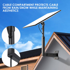 Bloazzup hidden cable pass-through keeping Starlink wiring weather-protected