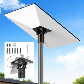 Bloazzup pole adapter with adjustable tilt angle for Starlink Gen 3 signal tuning.