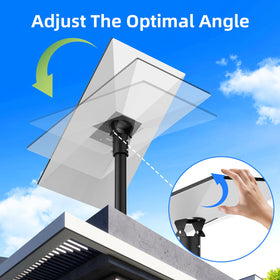 Bloazzup weatherproof mount built to endure wind and rain.
