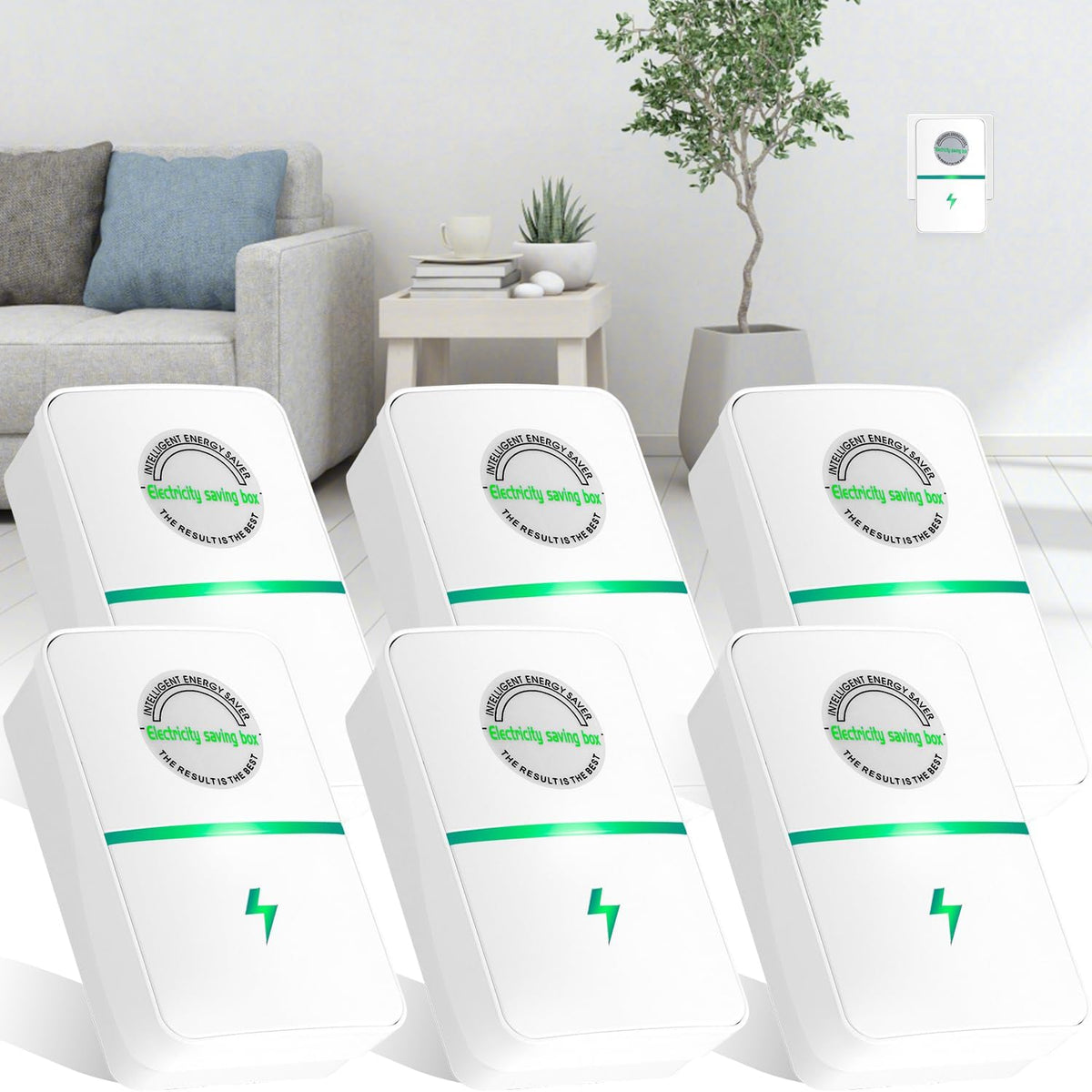 Bloockwiz front view of Stopwatt SmartPlug showing plug and outlet protection benefit