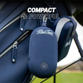 Blue Tees Player Go delivers rich audio for on-course listening and focus.