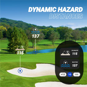 Blue Tees PlayMaker+ active weather and activity tracking informs strategy on course