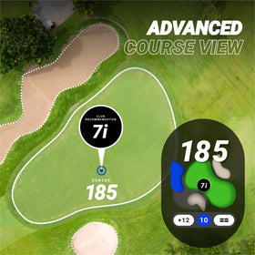 Blue Tees PlayMaker+ smart shot tracking shows distances and keeps score insights