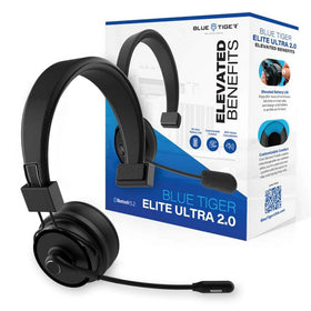 Blue Tiger Elite Ultra 2.0 headset front view shows premium design and comfort