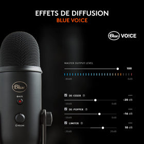 Blue Yeti Blackout Edition renewed onboard controls for quick adjustments