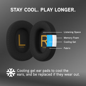 BlueAnt standard ear pad detail displaying plush cushioning for daily comfort