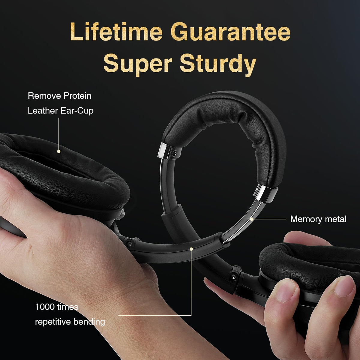 Bluedee comfort with memory foam ear cups suits glasses wearers.