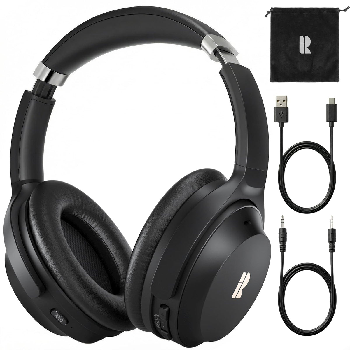 Bluedee ANC over-ear headphones for immersive hi-res audio in daily commuting.