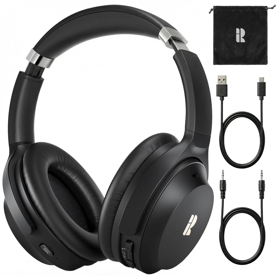 Bluedee ANC over-ear headphones for immersive hi-res audio in daily commuting.