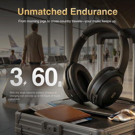 Hi-res sound and wired option with 3.5mm cable for reliable listening.