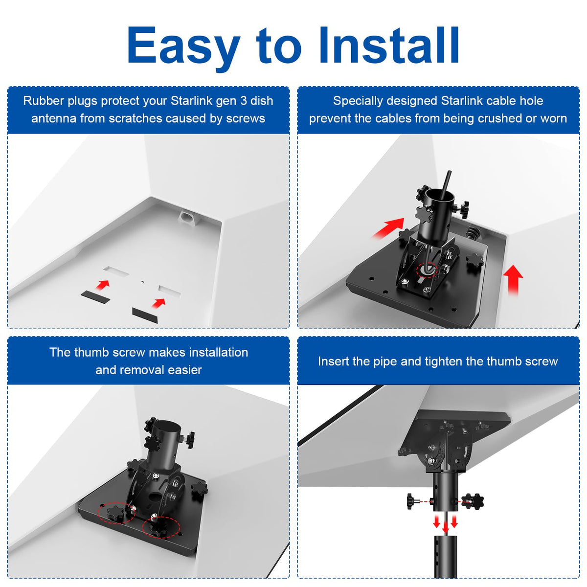 Bluedery durable metal construction providing sturdy outdoor support