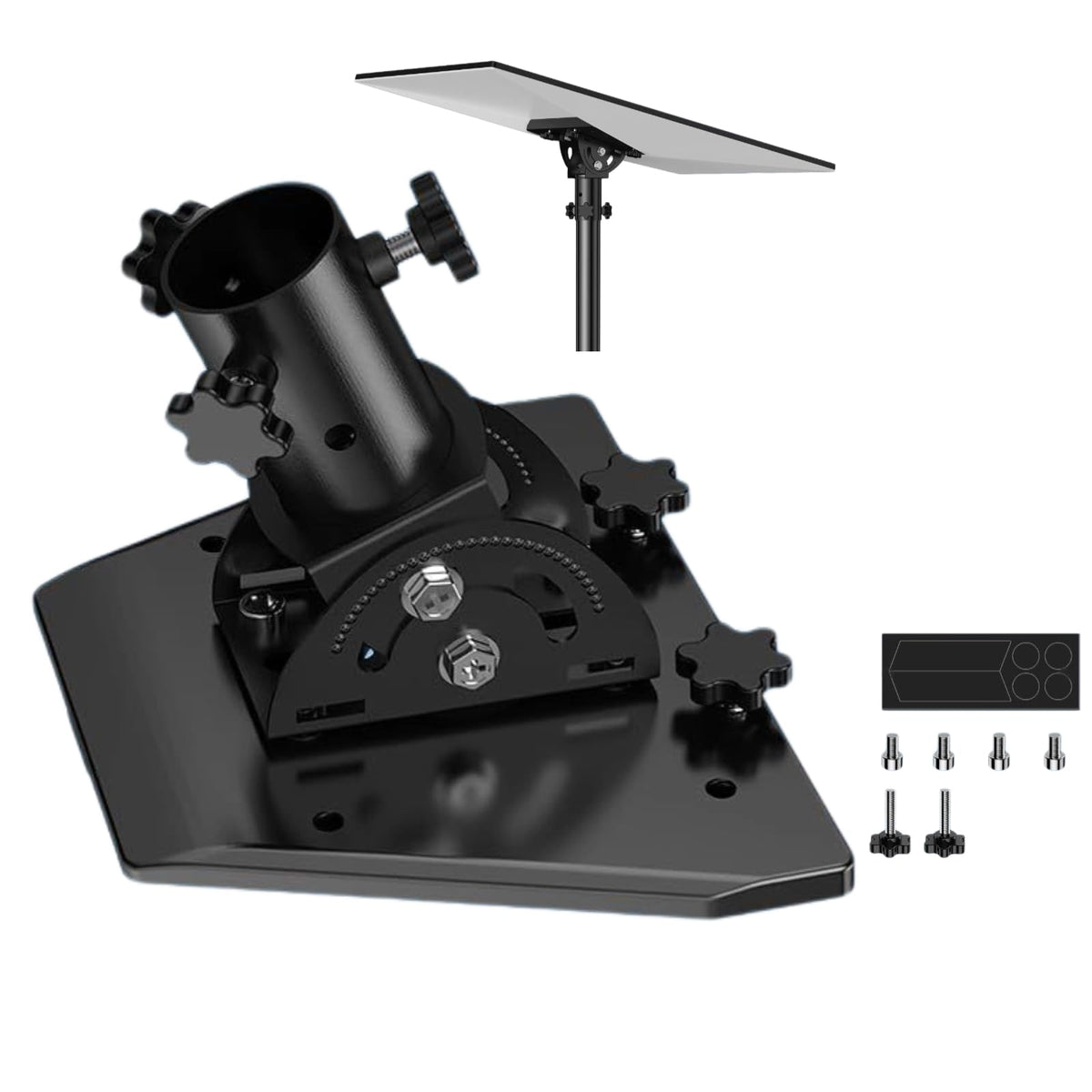 Bluedery Starlink Gen 3 pipe adapter with 160° tilt for precise dish alignment
