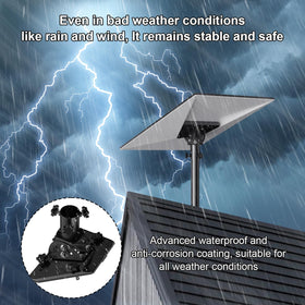 Bluedery weatherproof black coating protecting the mount from elements