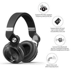 Bluedio T2 Plus folded compact for travel, demonstrates portability and space saving
