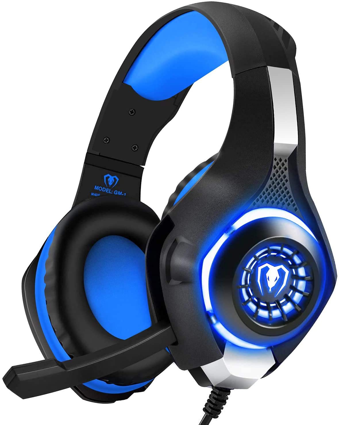 BlueFire headset with over-ear cushions for long gaming sessions.