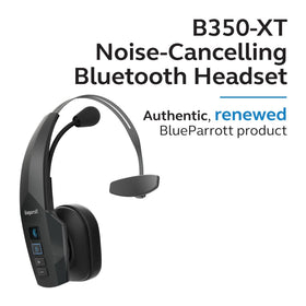BlueParrott B350-XT in use showing expanded wireless range for roaming work