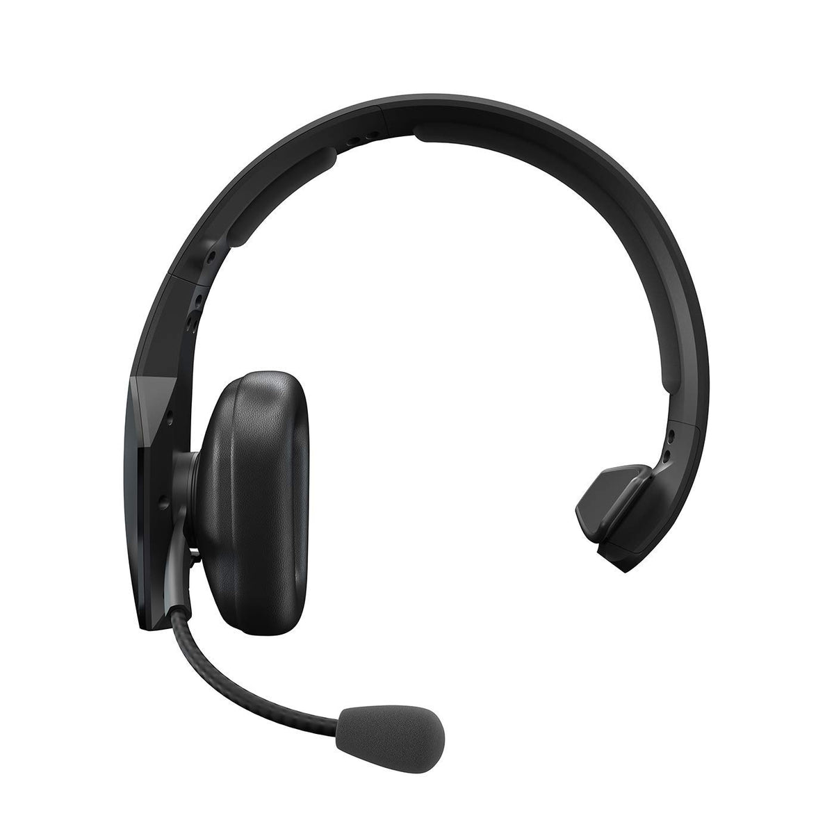 BlueParrott B550-XT noise-cancellation graphic highlights strong background noise suppression.