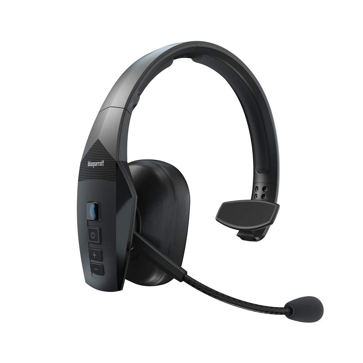 BlueParrott B550-XT renewed front view shows a sleek, comfortable design for all-day wear.