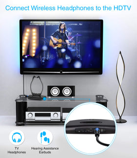BlueRigger in a home theater lifestyle shot highlighting clear multichannel sound