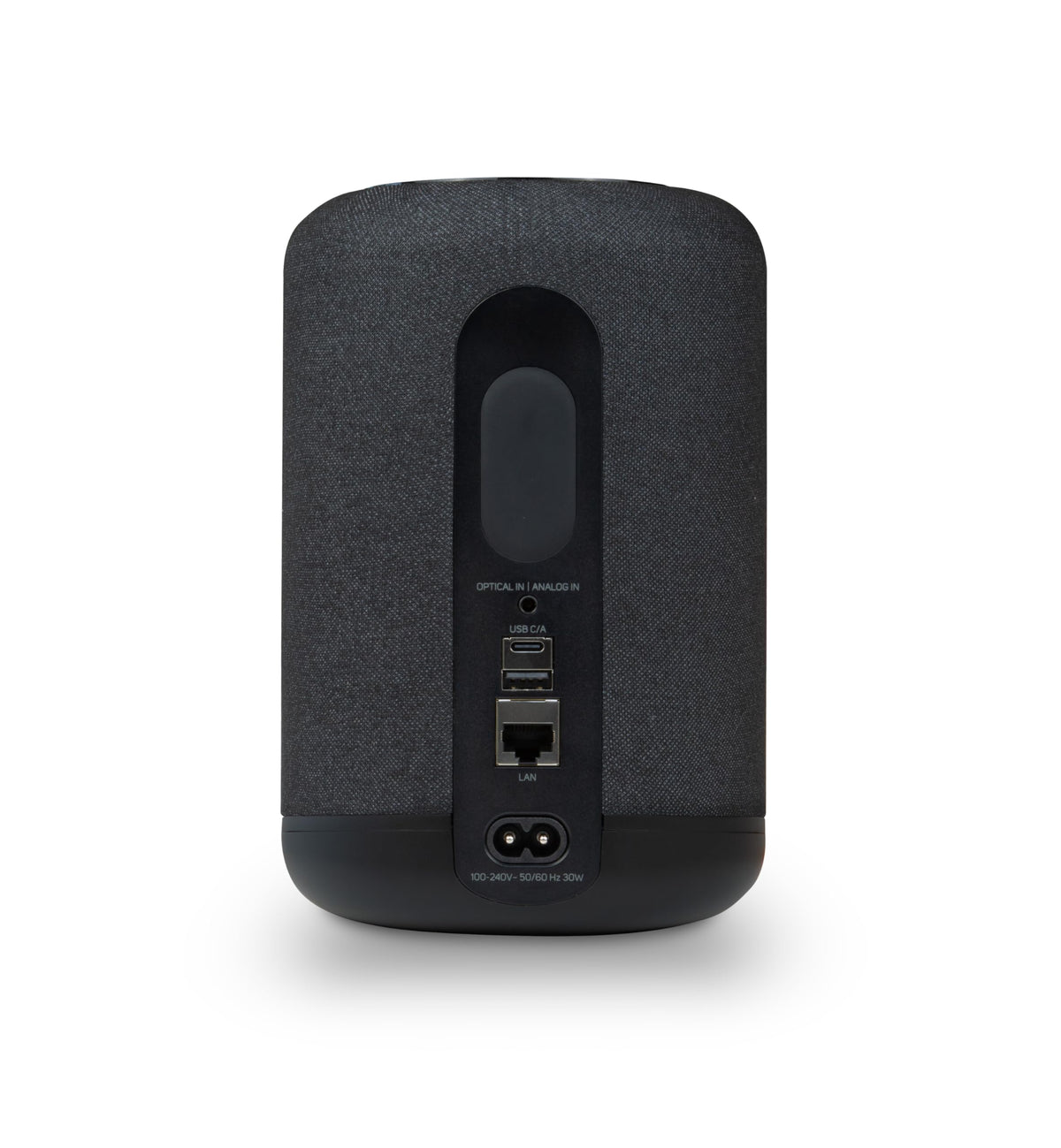 Bluesound Pulse Flex floor stand setup enables flexible living room placement.