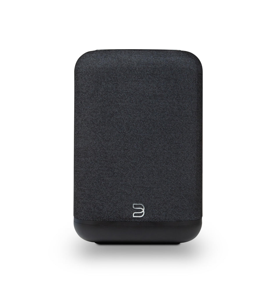 Bluesound Pulse Flex front view shows compact design with rich, detailed hi-res audio.