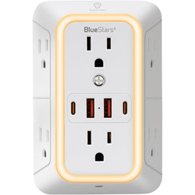 BlueStars front view mounted showing multiple devices charged quickly