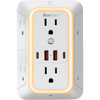BlueStars front view mounted showing multiple devices charged quickly