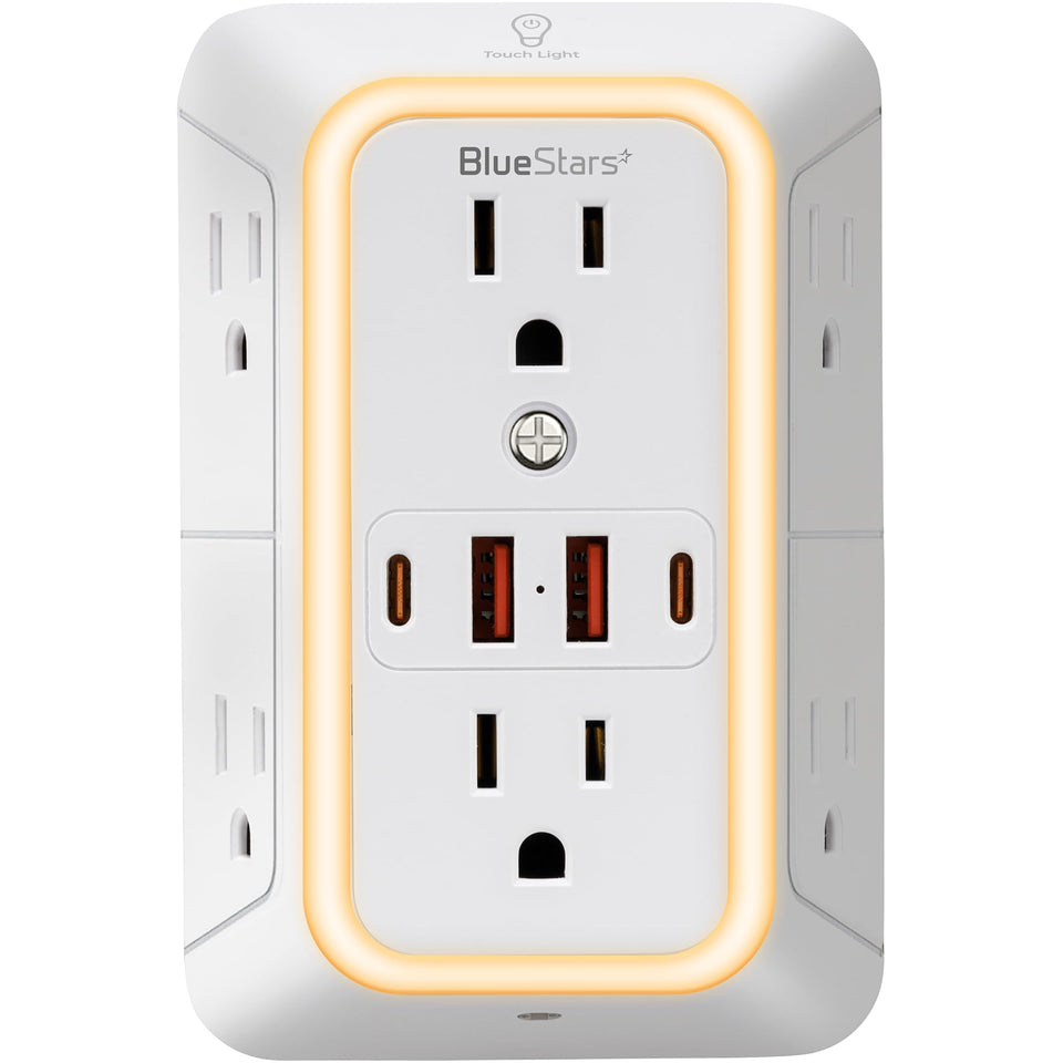 BlueStars front view mounted showing multiple devices charged quickly