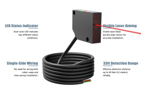 Blütezeit wall-mounted sensor provides accurate detection along gates.