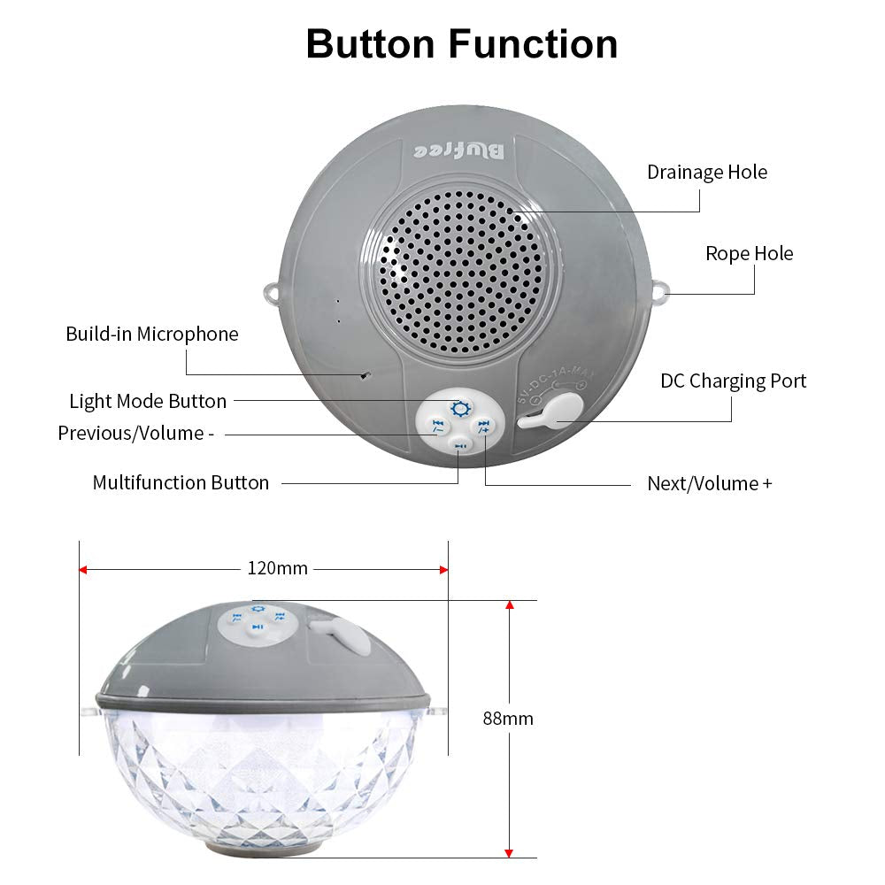 Blufree held in hand to show portable size and easy transport
