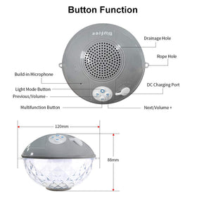 Blufree held in hand to show portable size and easy transport