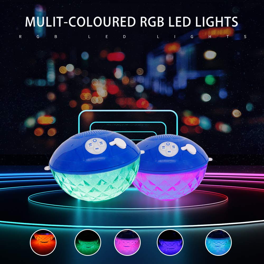 Blufree LED lights glowing with colorful effect for evening ambiance