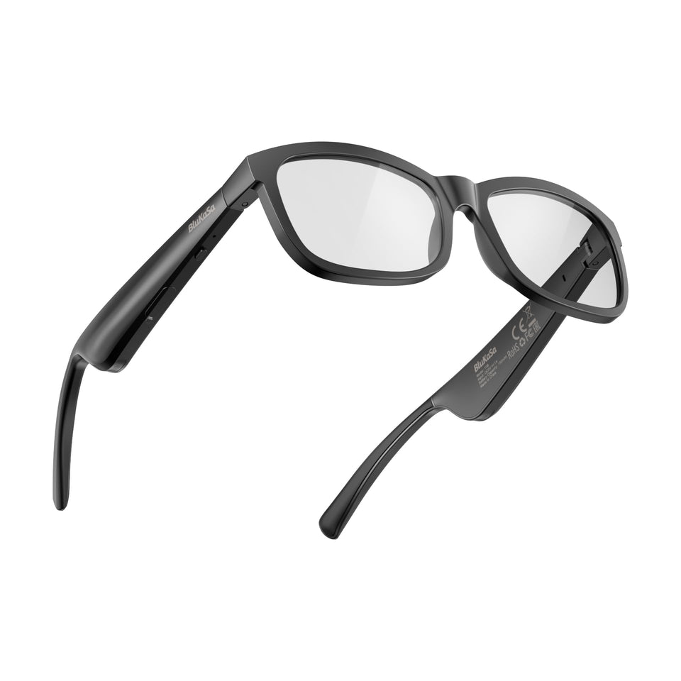 BluKaSa Smart Glasses with blue light filtering for comfortable screen time.