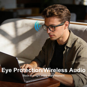 Open-ear audio with BluKaSa Smart Glasses for clear conversations.