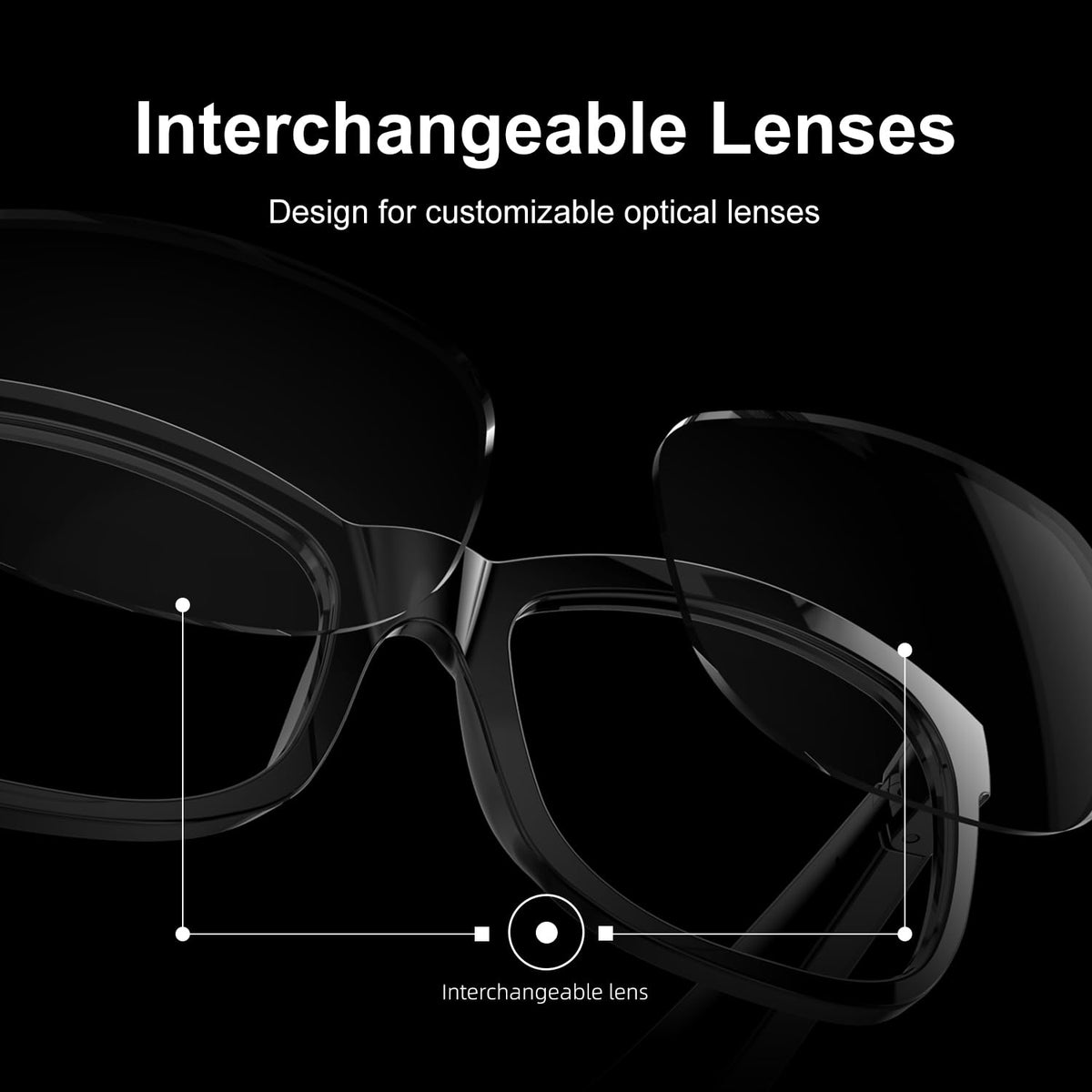 Long-lasting battery in BluKaSa Smart Glasses supports hours of use.