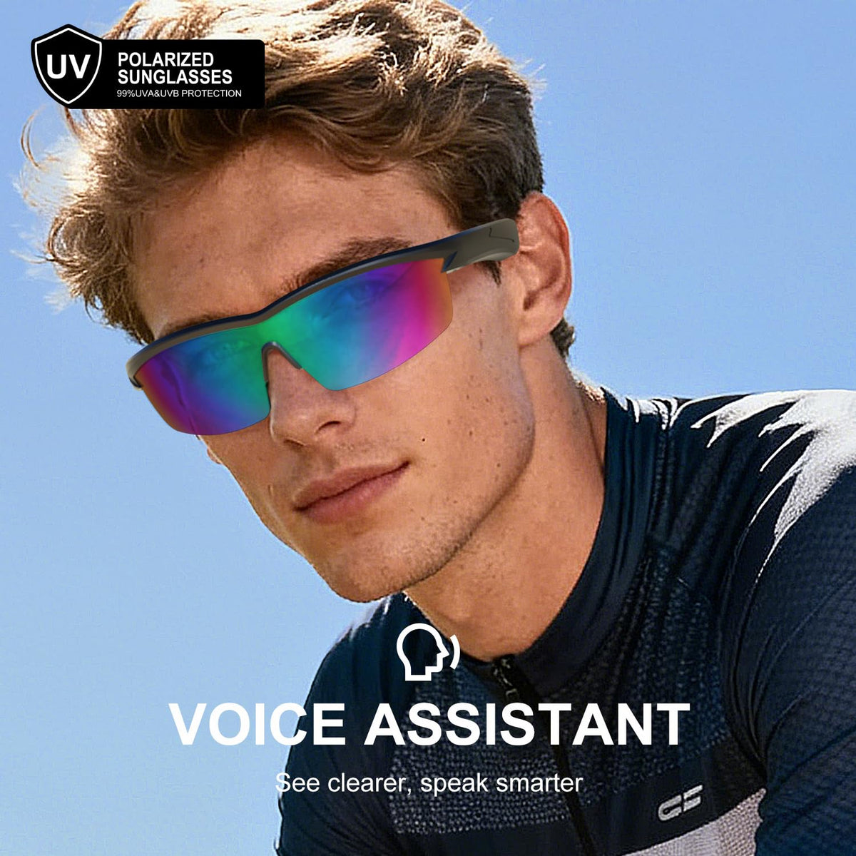 BluKaSa adjustable nose pad detail for a secure, personalized fit during activity