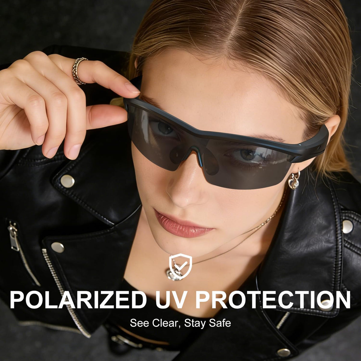 BluKaSa worn by cyclist, hands‑free audio and road awareness advantage