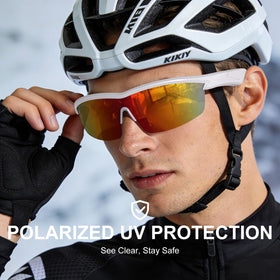 BluKaSa worn by cyclist on trail demonstrating comfortable fit and hands-free audio