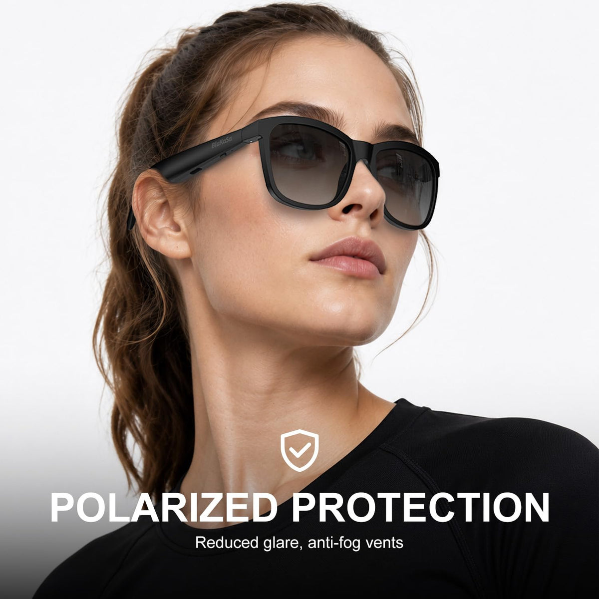 BluKaSa Smart Glasses Bluetooth 5.3 keeps devices connected.
