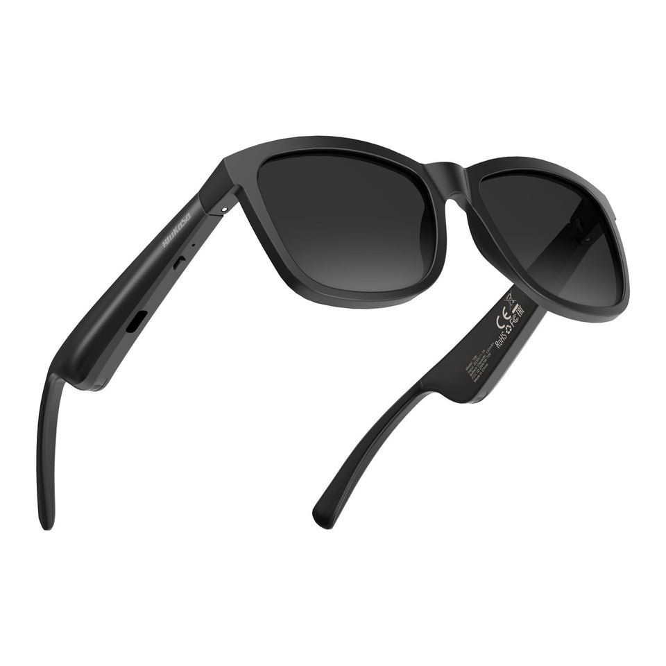 BluKaSa Smart Glasses with open-ear audio for hands-free calls.