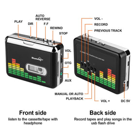 BlumWay manual and auto modes let you split tracks or keep recordings continuous.